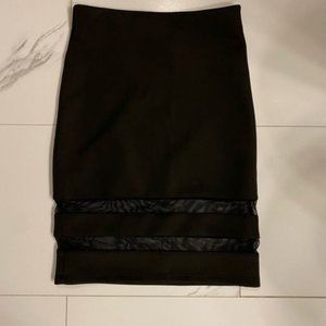 H&M black pencil skirt size XS